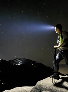 棒球帽带灯帽子LED照明帽灯夜钓头灯户外防太阳帽充电款旅游爬山