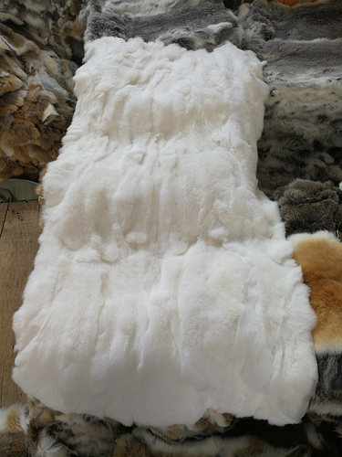 獭兔毛拼接毯子垫子獭兔毛皮一体