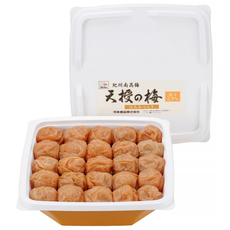 日本直邮和歌山纪州南高梅蜂蜜味腌制梅干天授之梅700g特产手信