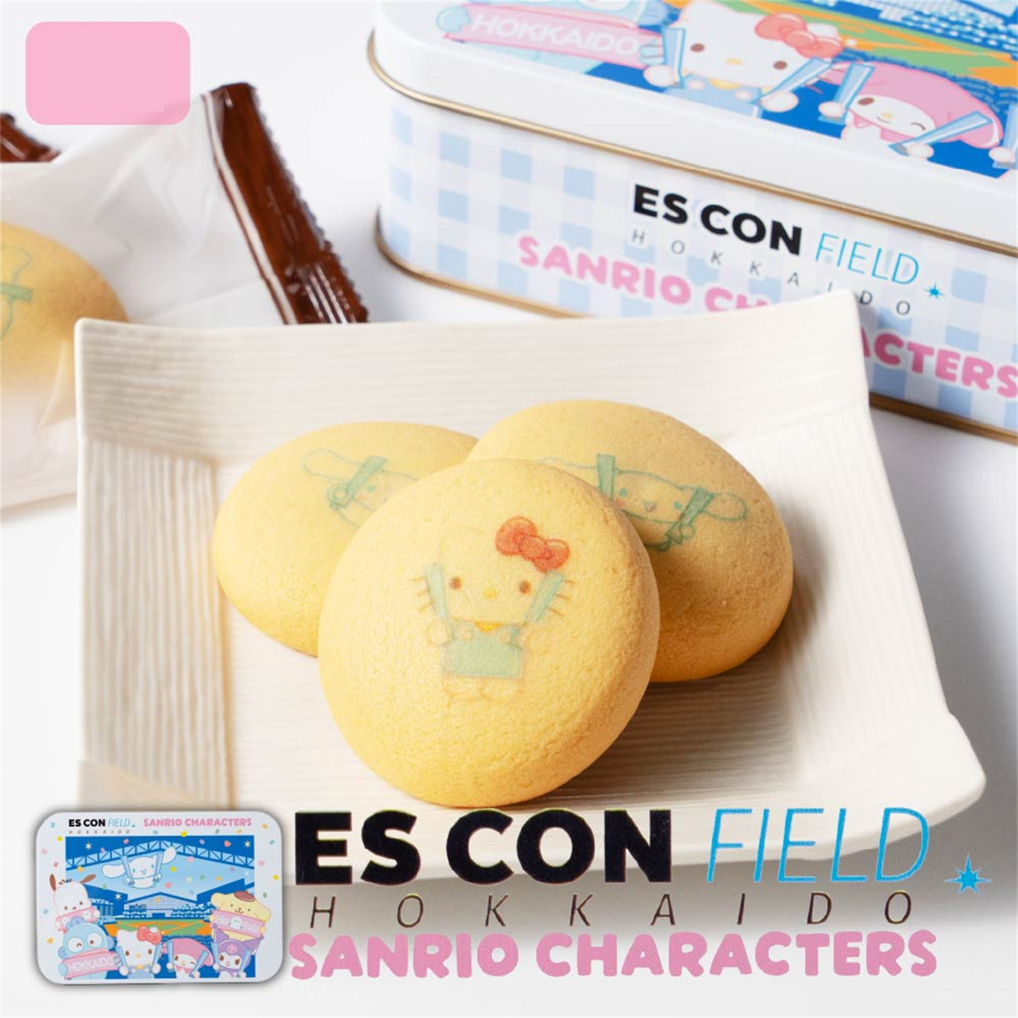 日本直邮 三丽鸥 ES CON FIELD 罐装巧克力夹心饼干 可爱饼干送礼