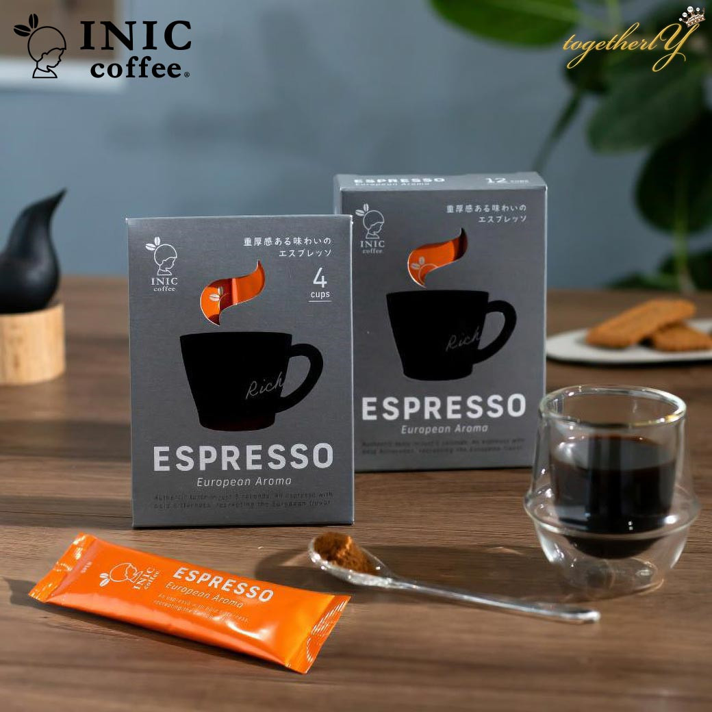 日本直邮 INIC coffee espresso浓缩咖啡速溶咖啡 12杯份