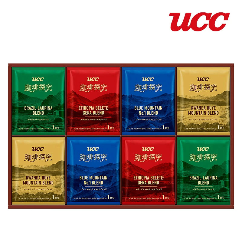 日本直邮UCC 咖啡探究 咖啡礼品装拼配咖啡挂耳咖啡滴滤式32杯份