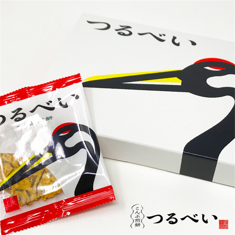 日本直邮釧路丹顶鹤仙贝昆布零食