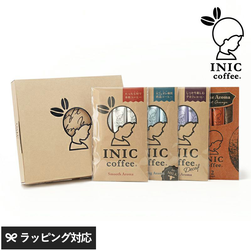 日本直邮 INIC COFFEE 速溶咖啡黑咖啡 巧克力咖啡 4种类组合