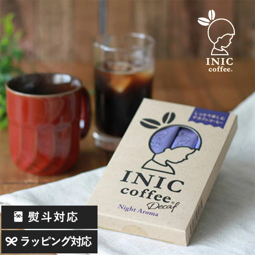 日本直邮INIC coffee 低咖啡因咖啡 Night Aroma 12条 速溶咖啡