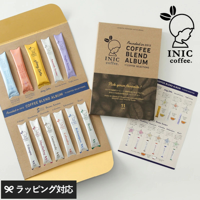 日本直邮 INIC coffee 咖啡风味精选集 11C 速溶咖啡 11条组合装