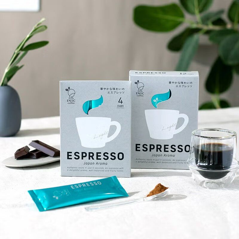 日本直邮 INIC coffee 浓缩咖啡速溶咖啡 Japan Aroma 4g×12条装