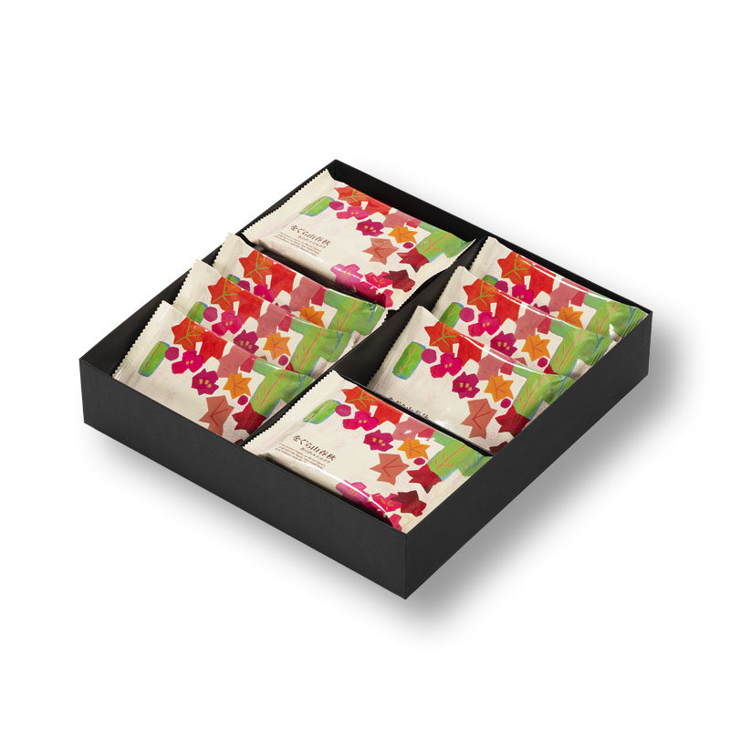 日本直邮 小仓山庄 仙贝米饼巧克力组合礼盒 季节限定 8枚/小包