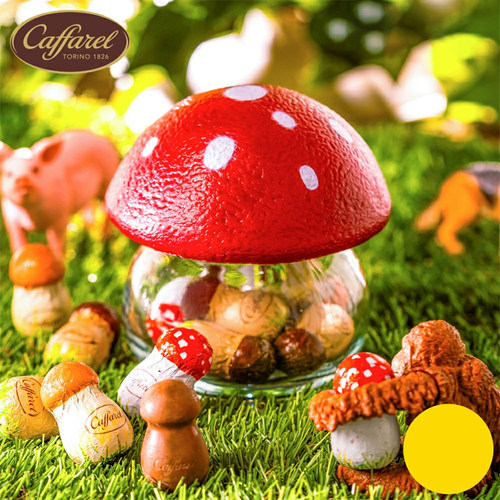 日本直邮 Caffarel 蘑菇造型巧克力 榛果牛奶巧克力 9枚装