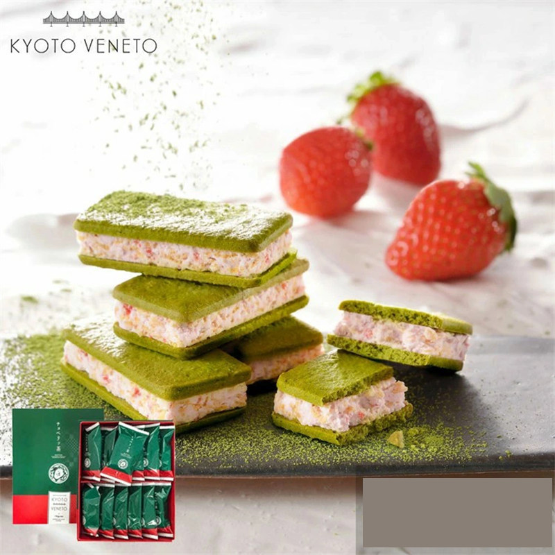 日本直邮寿香寿庵KYOTO VENETO超棒夹心饼干草莓抹茶巧克力曲奇