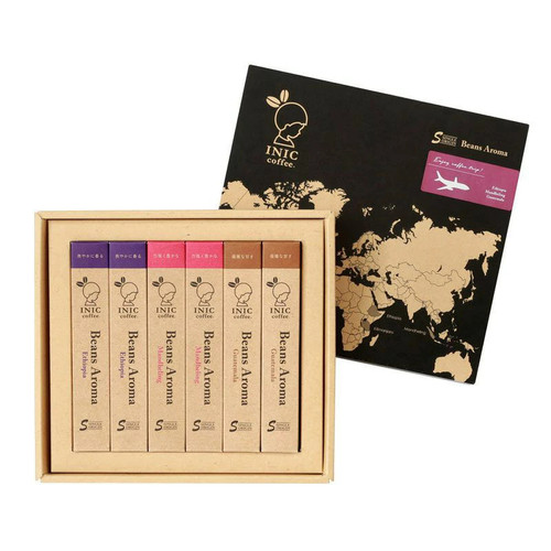 日本直邮INIC coffee Beans Aroma3种口味共18条装速溶咖啡黑咖啡