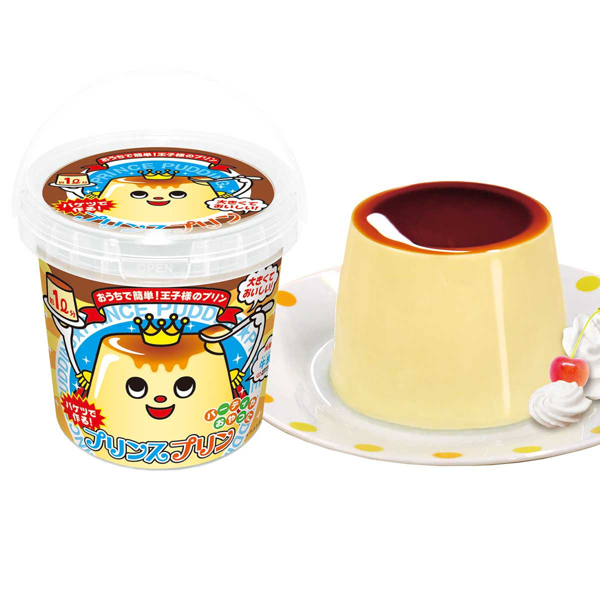 日本直邮Prince布丁王 王子布丁桶装布丁1L派对用特大布丁DIY食玩