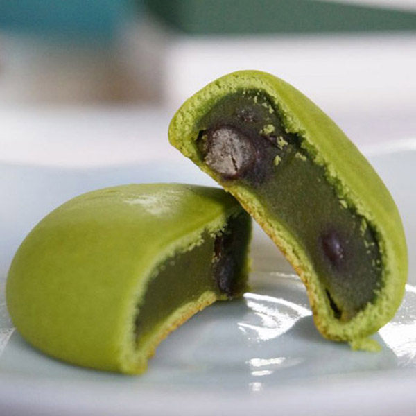 日本直邮八女抹茶和果子抹茶牛奶红豆蜂蜜馒头10枚生日零食礼盒