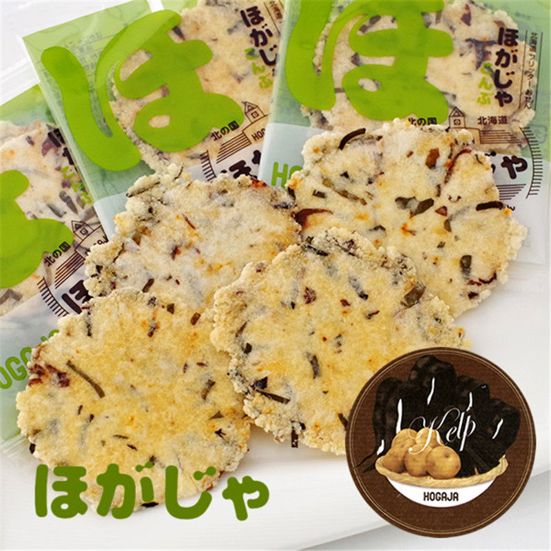 日本直邮 北海道特产零食福太郎昆布仙贝米菓脆米饼8袋/盒 2盒