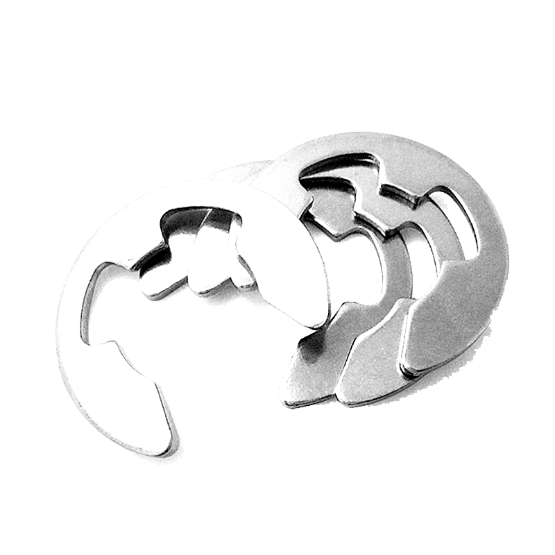 304不锈钢卡簧开口挡圈卡簧片e型卡扣卡环M1.2M2.5M3M4M5M6M8M10