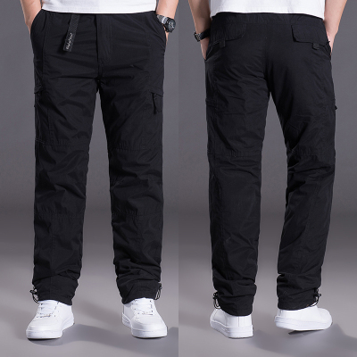 冬季加绒加厚男款户外保暖休闲裤