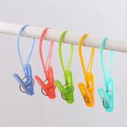 máy cắt lông áo dạ Quần áo Clip Du lịch Áo gió thổi Quần áo 12 Gói có Nhẫn Treo Quần áo Clip Quần áo bằng nhựa đầy màu sắc - Hệ thống giá giặt máy cắt len xù