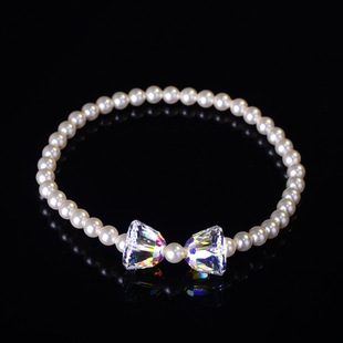 4MM珍珠手链女接吻鱼新颖设计高级感时尚手串2023年新款小众手镯