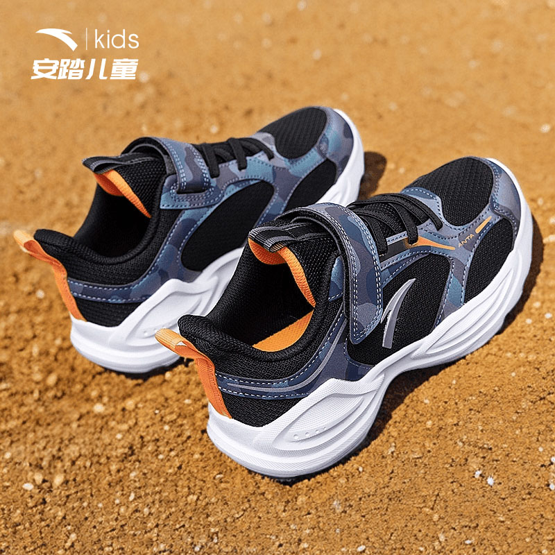 安踏男童运动鞋跑步鞋大童网面