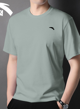 安踏冰丝短袖男夏季速干衣2026夏季t恤半袖宽松跑步运动上衣男装
