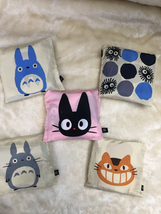 龙猫购物袋宫崎骏出口日本可爱 子母包 卡通公仔收纳袋超市布袋款