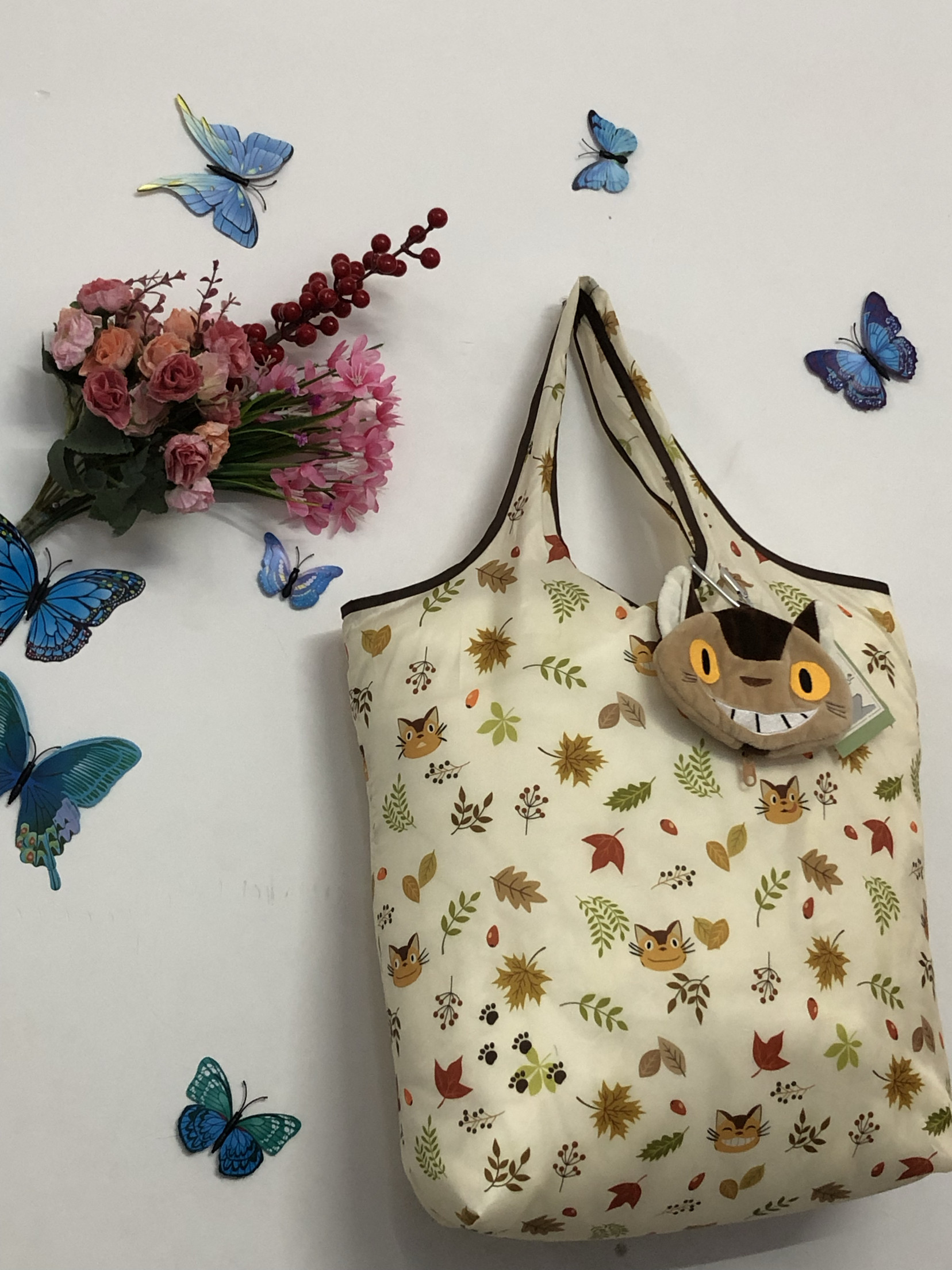 猫车购物袋宫崎骏出口日本好可折购物袋/环保袋/帆布