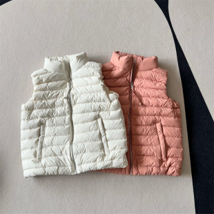 女款 防泼水休闲 鹅绒羽绒马甲女冬 法单A高纯尾 软得像棉花一样