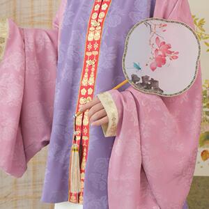福鹿记璎珞短袄弓袋袖竖领琵琶袖丹白豆沙粉芽黄雀蓝比甲藤萝紫白