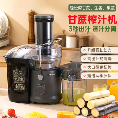 2025新款甘蔗榨汁机商家用渣汁分离全自动多功能大口径炸水果生姜