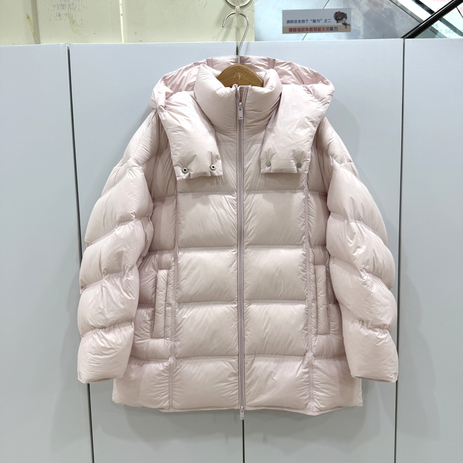 ASSIE AEY733欧洲站2025冬高端泡芙云朵亲肤时尚连帽白鹅绒羽绒服