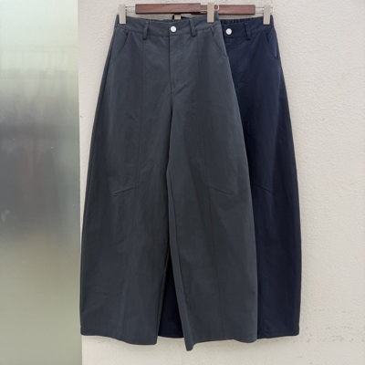 QY2603弯刀休闲裤女春季2026新款哈伦裤宽松显瘦阔腿气球裤子