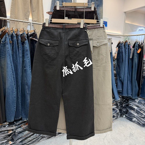 冬款欧货正品A FASHION JEANS阿凡牛5892牛仔女底抓毛直筒奶奶裤