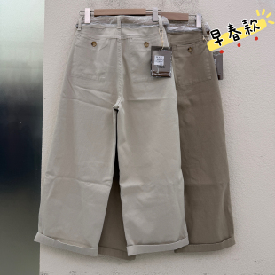 JEANS阿凡牛5530 春款设计感口袋显瘦百搭九分休闲牛仔直筒裤2026