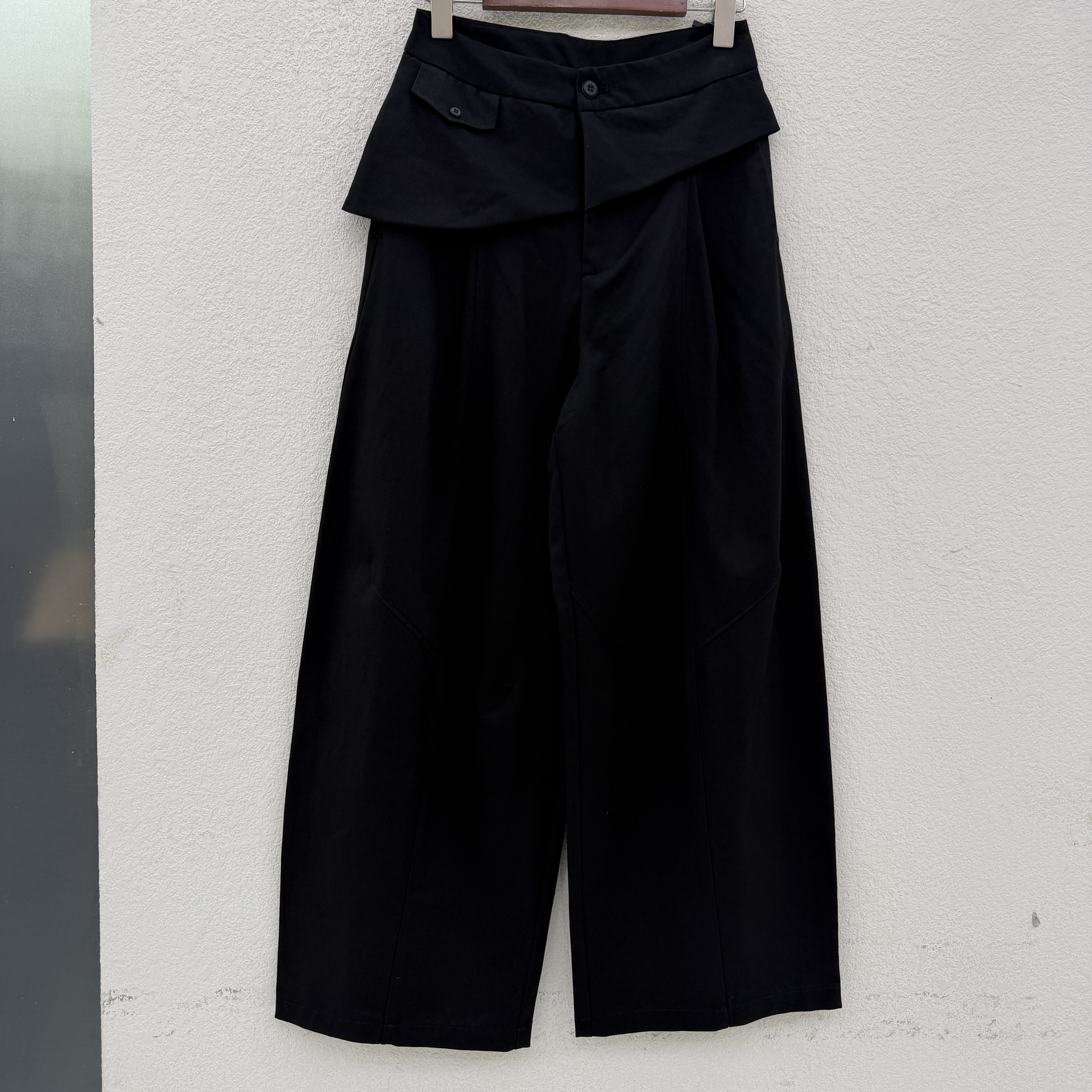 Q FASHION JEANS佐拿 芭度玄风A599天丝裤女屁帘阔腿裤宽腿直筒裤