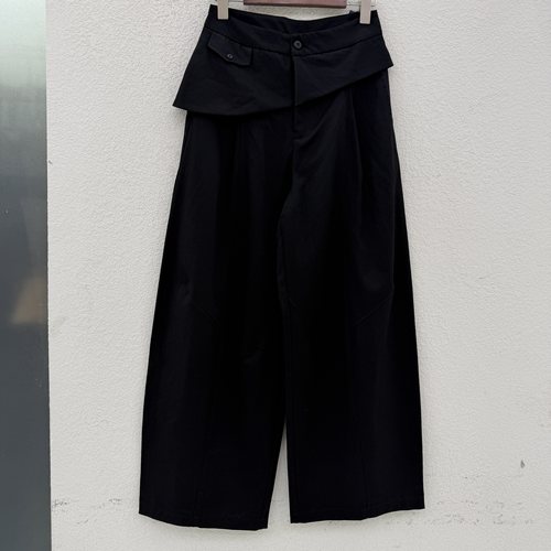 Q FASHION JEANS佐拿 芭度玄风A598天丝裤女屁帘阔腿裤宽腿直筒裤