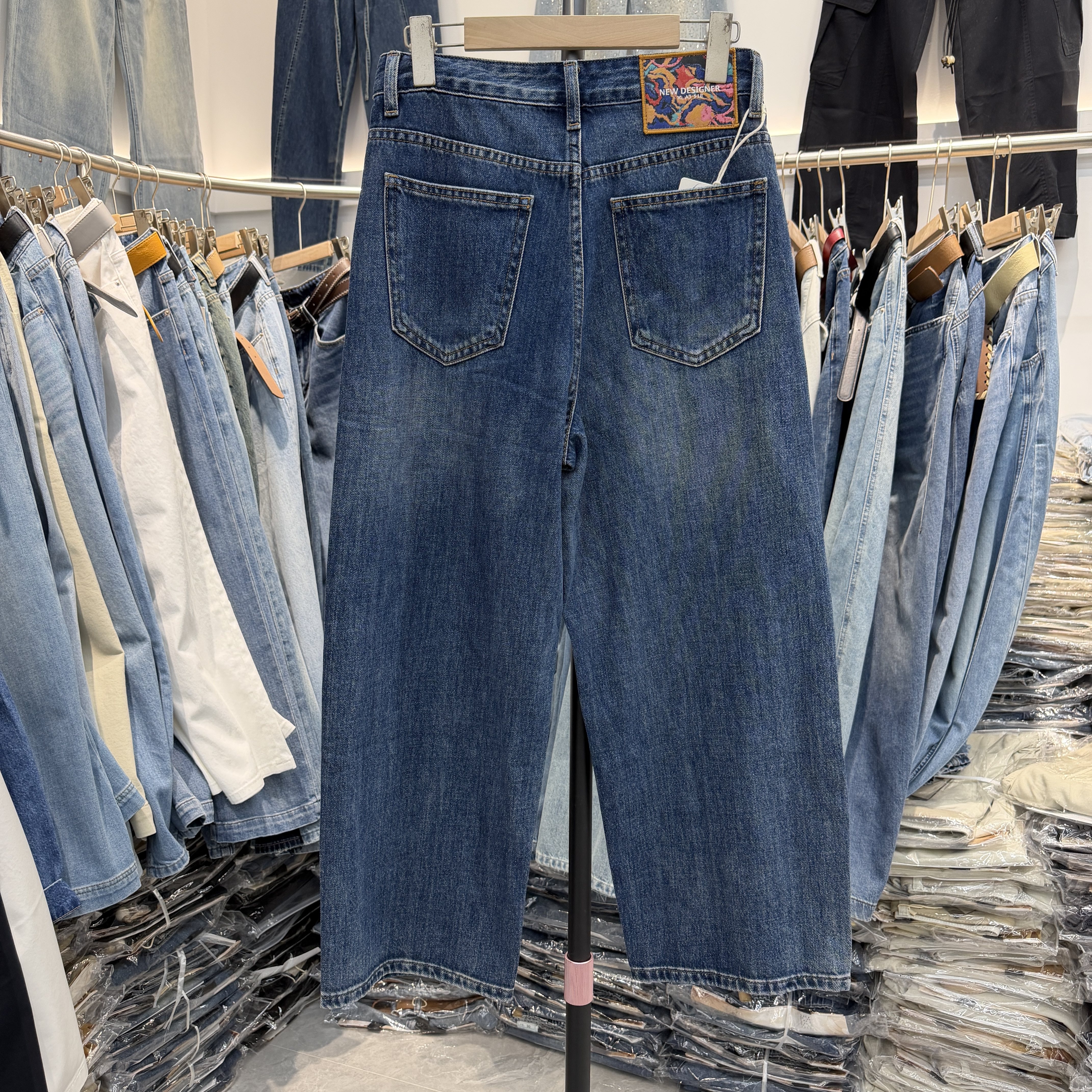 夏款欧货YAK JEANS阿里莎莎87711牛仔裤女八分气球裤弯刀裤2026