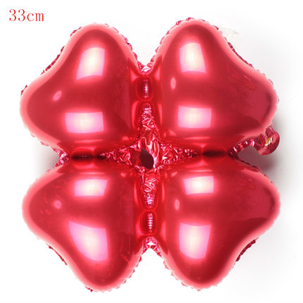 万圣节 活动开业四轮心形铝膜气球气球柱拱门四叶草装饰铝箔气球