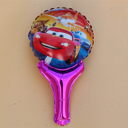 卡通铝膜手持棒球拍打击棒气球 派对生日气球 生日派对用品氢气球