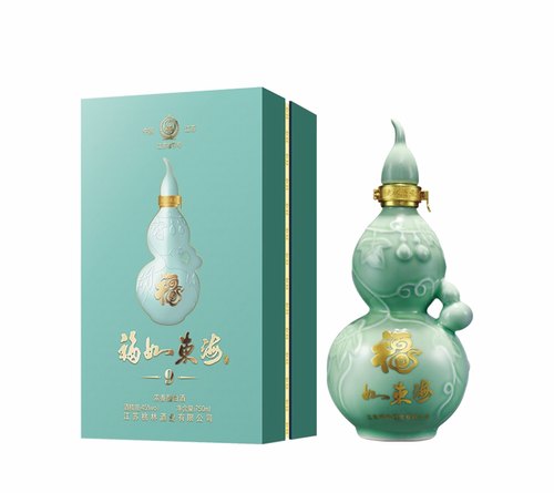 一壶老酒江苏桃林酒业高端浓香型白酒福如东海F9独立包装一箱4瓶