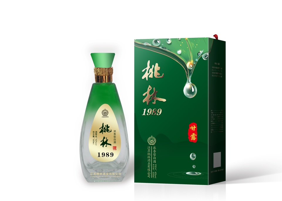 一瓶老酒江苏桃林酒业4 2度浓香型白酒桃林1989甘露一箱6瓶