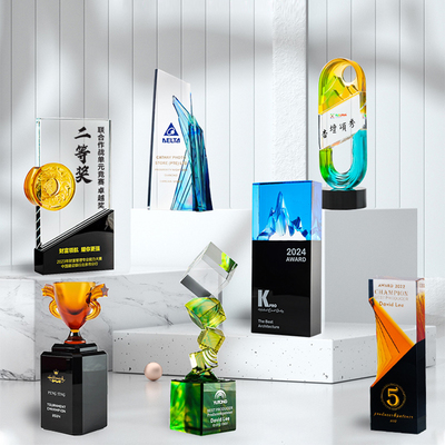 琉光晶彩系列山峰定制定做奖杯