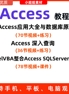 VBA操作access数据库ADO视频自学全套教程SQLSERVER快速精通素材
