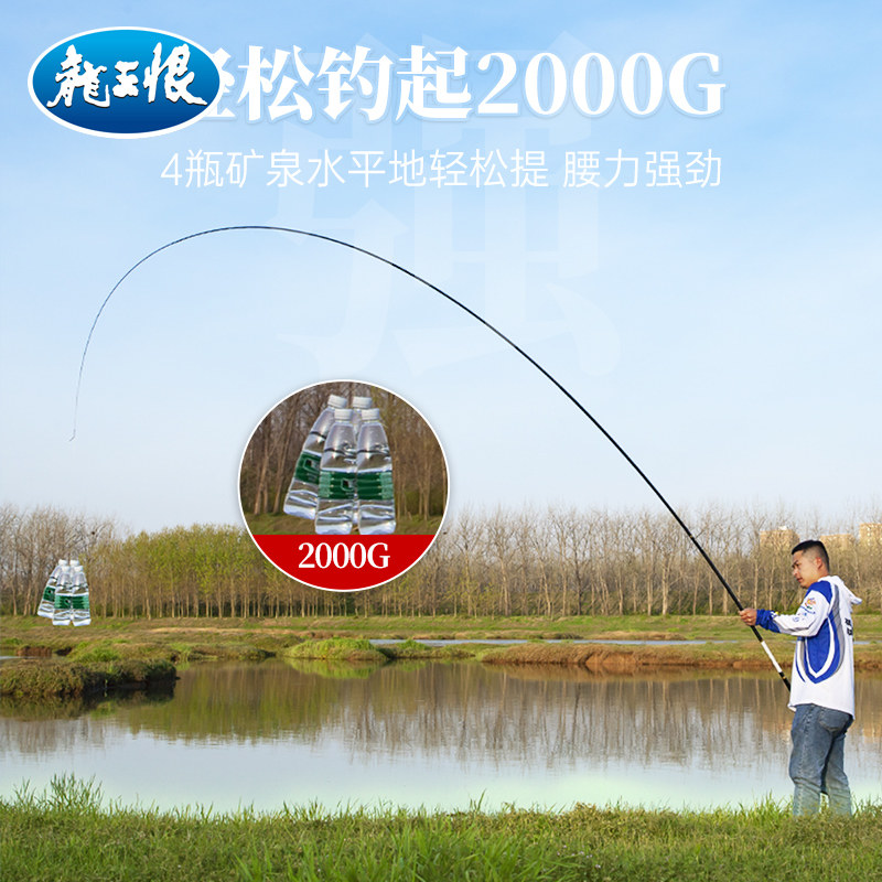 龙王恨龙战江湖鱼竿手杆超轻超硬钓鱼竿野钓鲤鱼鲫鱼竿台钓手竿