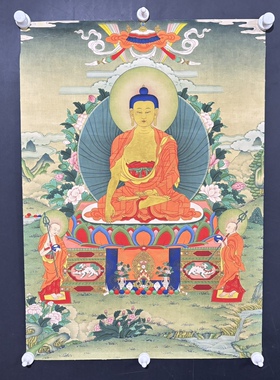 唐卡佛像挂画客厅装饰画玄关走廊挂画