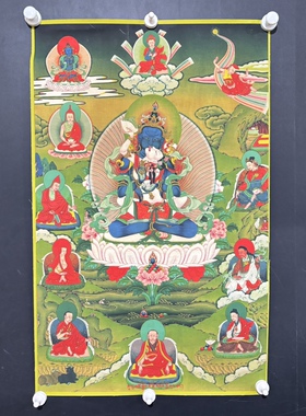 藏式唐卡佛像挂画客厅装饰画玄关走廊挂画53×83厘米