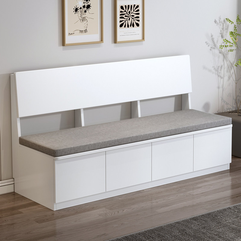 斜靠背家用卡座沙发小户型餐厅奶茶店卡座实木阳台地柜定制可拆洗