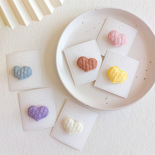 汗毛夹婴儿发卡韩版爱心迷你胎毛夹女孩满月发量少头饰发饰发卡子