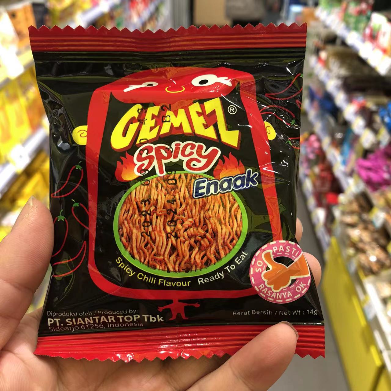 GEMEZ干脆面印尼烧烤鸡肉味小包