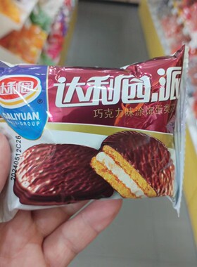 达利园巧克力味涂饰蛋类芯饼小包