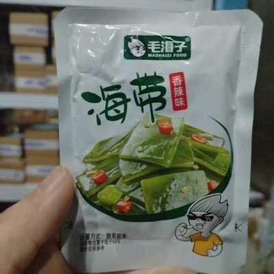 毛海子海带香辣味麻辣小吃散称重